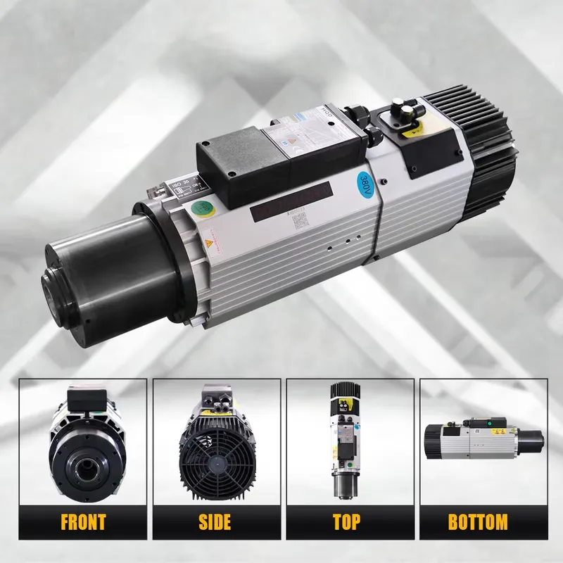 มอเตอร์แกนหมุน AP01 9KW ISO30  - Cnc Spindle Motor บทวิจารณ์และราคา